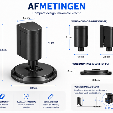 MagnetGrip™ Deurstopper