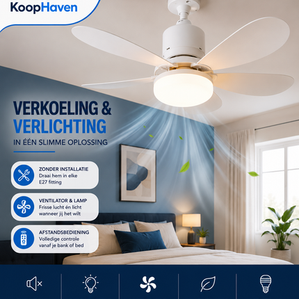 LumiFan™ -  Ventilator & Lamp in Één