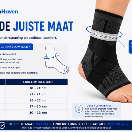 EnkelFix™ | Verstelbare Enkelbrace voor Extra Stabiliteit