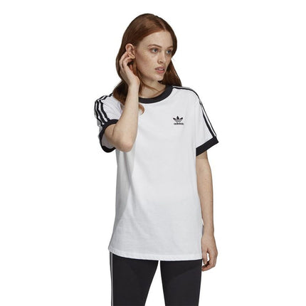 Adidas Dames-T-Shirt Met Korte Mouwen Adidas 3 Stripes Wit
