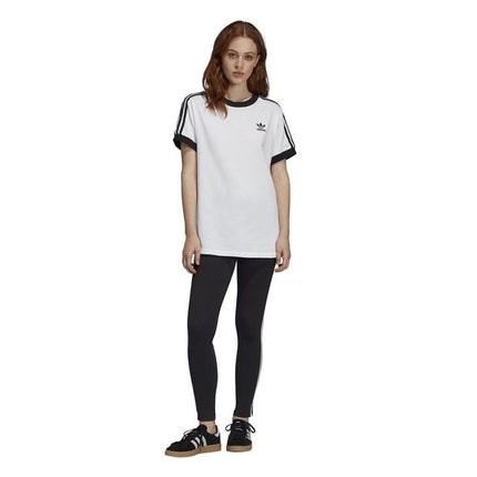 Adidas Dames-T-Shirt Met Korte Mouwen Adidas 3 Stripes Wit