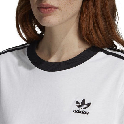 Adidas Dames-T-Shirt Met Korte Mouwen Adidas 3 Stripes Wit