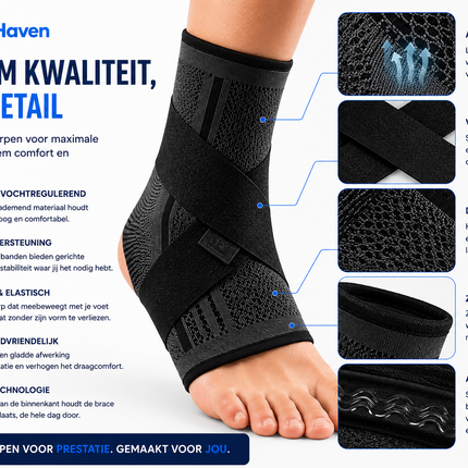 EnkelFix™ | Verstelbare Enkelbrace voor Extra Stabiliteit