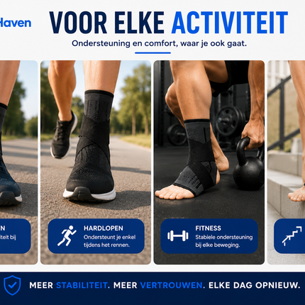 EnkelFix™ | Verstelbare Enkelbrace voor Extra Stabiliteit