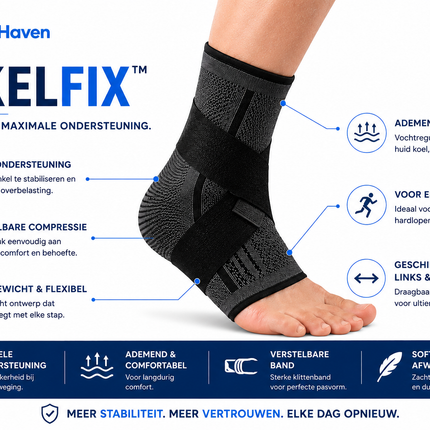 EnkelFix™ | Verstelbare Enkelbrace voor Extra Stabiliteit