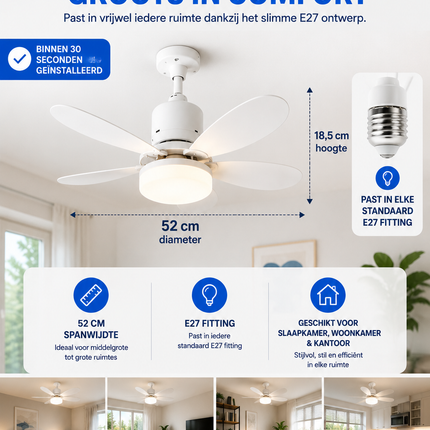 LumiFan™ -  Ventilator & Lamp in Één