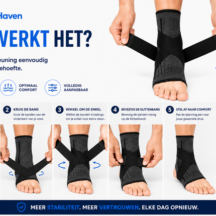 EnkelFix™ | Verstelbare Enkelbrace voor Extra Stabiliteit