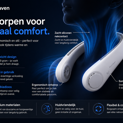 BreezeFlow™ Pro Nekventilator