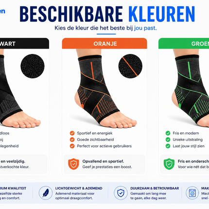 EnkelFix™ | Verstelbare Enkelbrace voor Extra Stabiliteit
