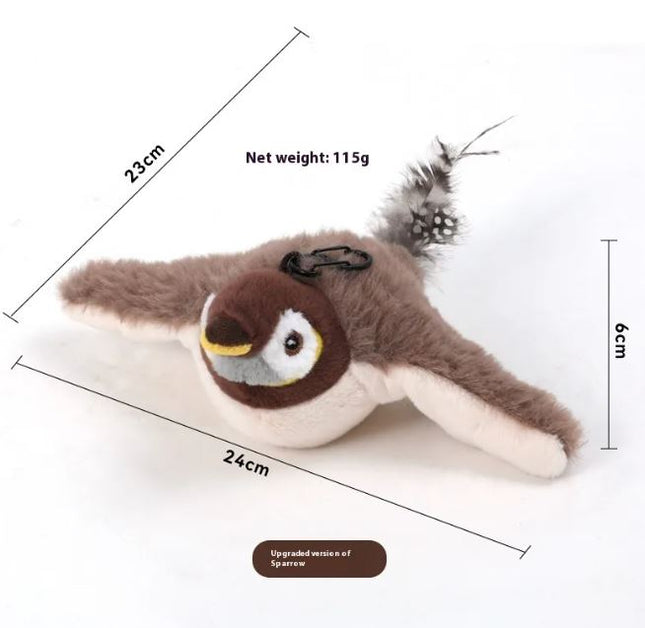 Elektrisch Katten Speelgoed Vogel – Bewegende Vleugels & USB Oplaadbaar