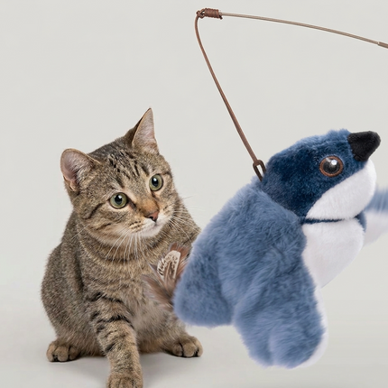 Elektrisch Katten Speelgoed Vogel – Bewegende Vleugels & USB Oplaadbaar